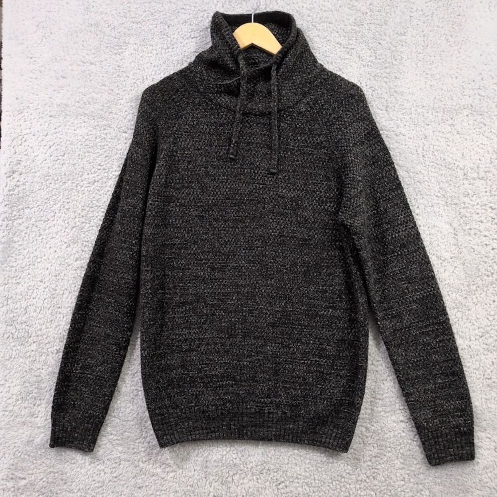 Primark Men's Funnel Neck Knit Sweater Long Sleeve Knit Sweater Pullover Medium